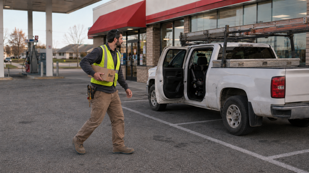 alcohol purchase during child custody